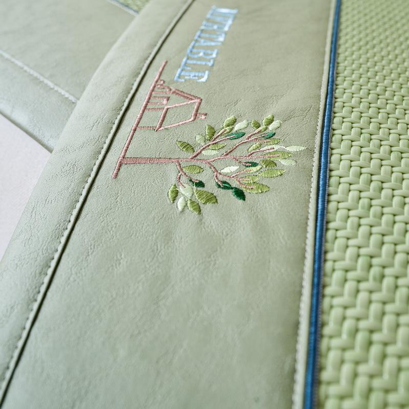 PE Rattan Mat Sofa Cushion Summer Sofa Mat Cushion Cover Ice Silk Non-slip Summer Embroidered Sofa Mat Cover