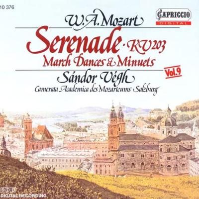 CD SANDOR VEGH CAMERATA ACADEMICA SAL  Mozart  Serenade KV203  March Da 10376 Capriccio 1990 Europe Classical Used