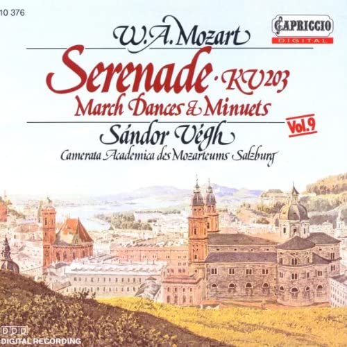 

CD MOZART; VEGH - Divertimenti 9 10376 Capriccio 1990 Non Japan Classical Used