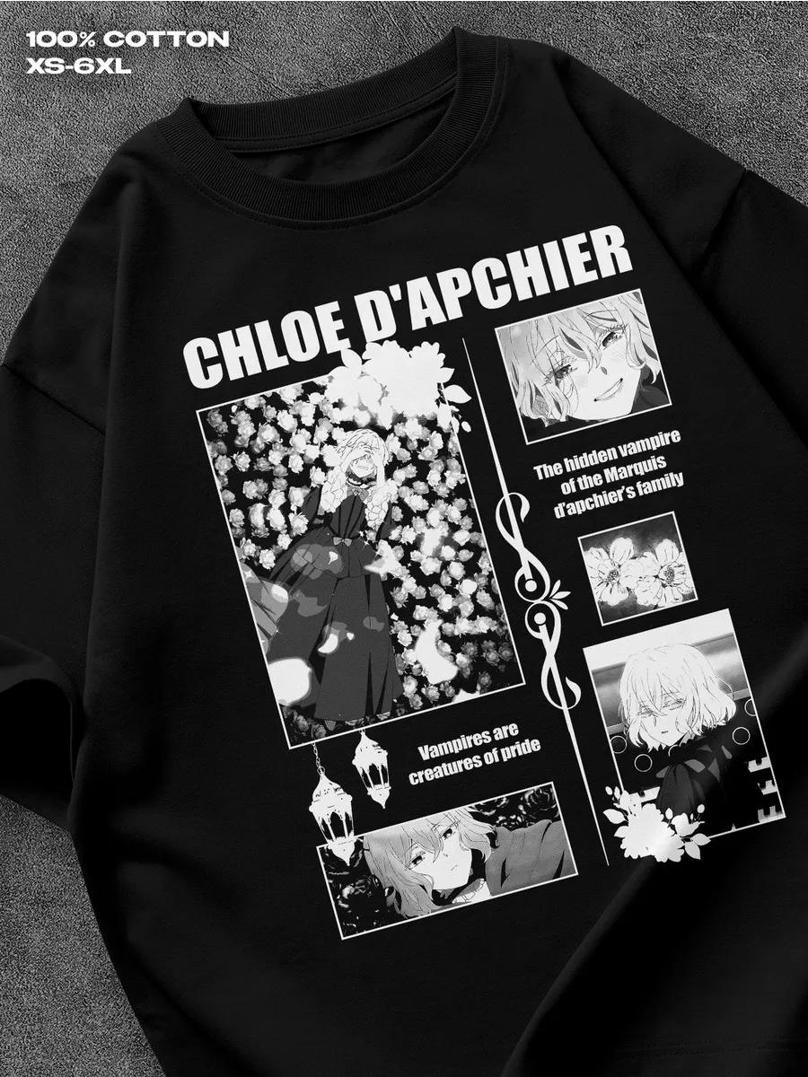 

Футболка Повесть о Ван Тасисе аниме Мужская Футболка Женские Футболки с Принтом Букв Короткий Рукав Футболка Повседневная Уличная Футболка Топ L