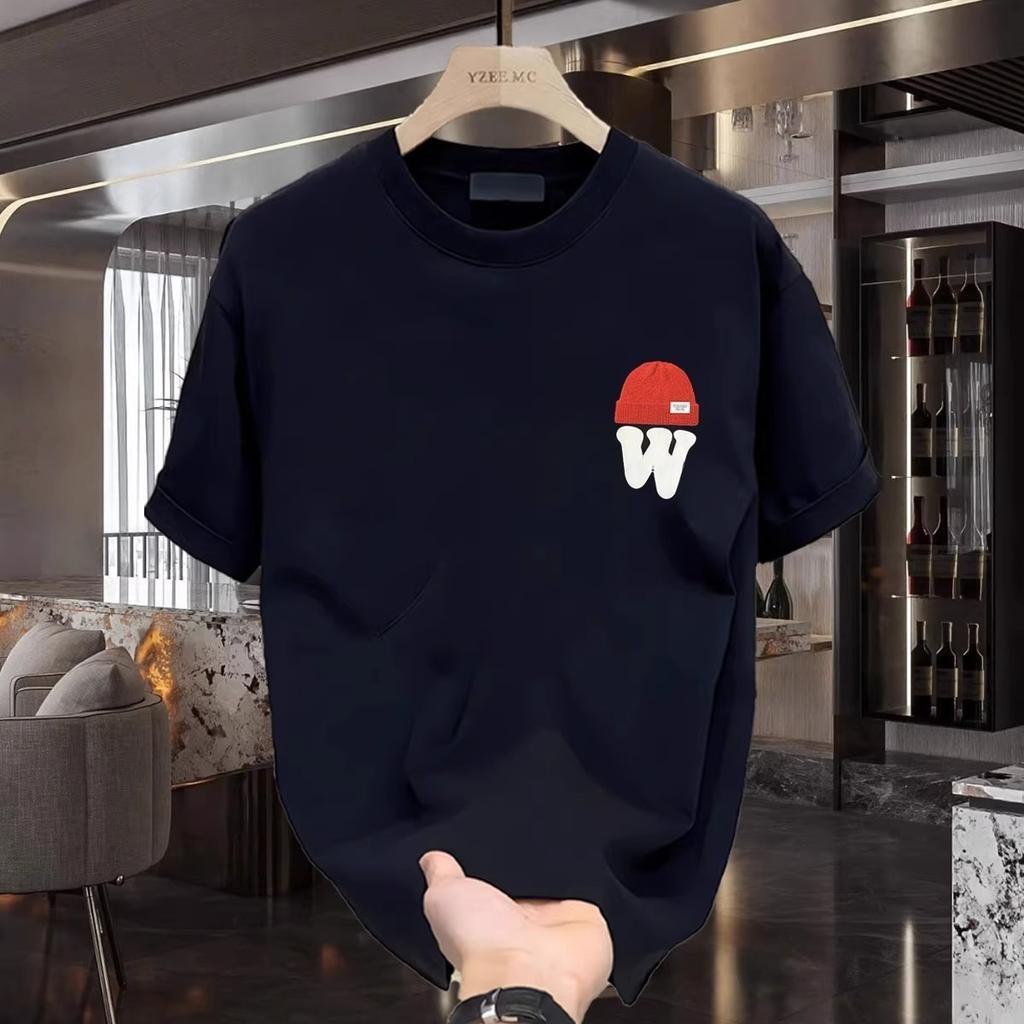 Dámské pánské bavlněné tričko kulatý výstřih krátký rukáv potisk ležérní trička