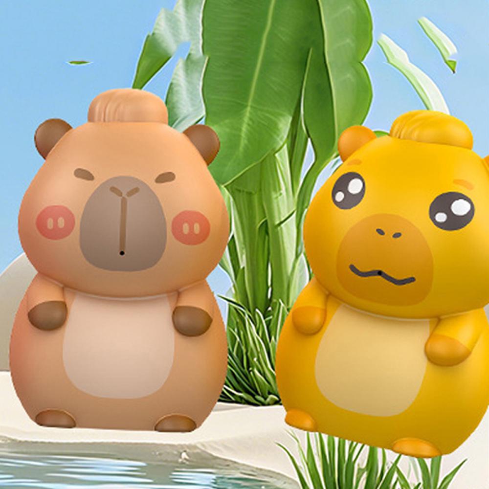 3pcs/set Cartoon Capybara Bath Toy Press Type Capybara Water Fighting Toys  Water Party