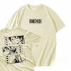 Japanese anime One Piece summer casual sports fitness loose and comfortable pure cotton shortsleeved Tshirt