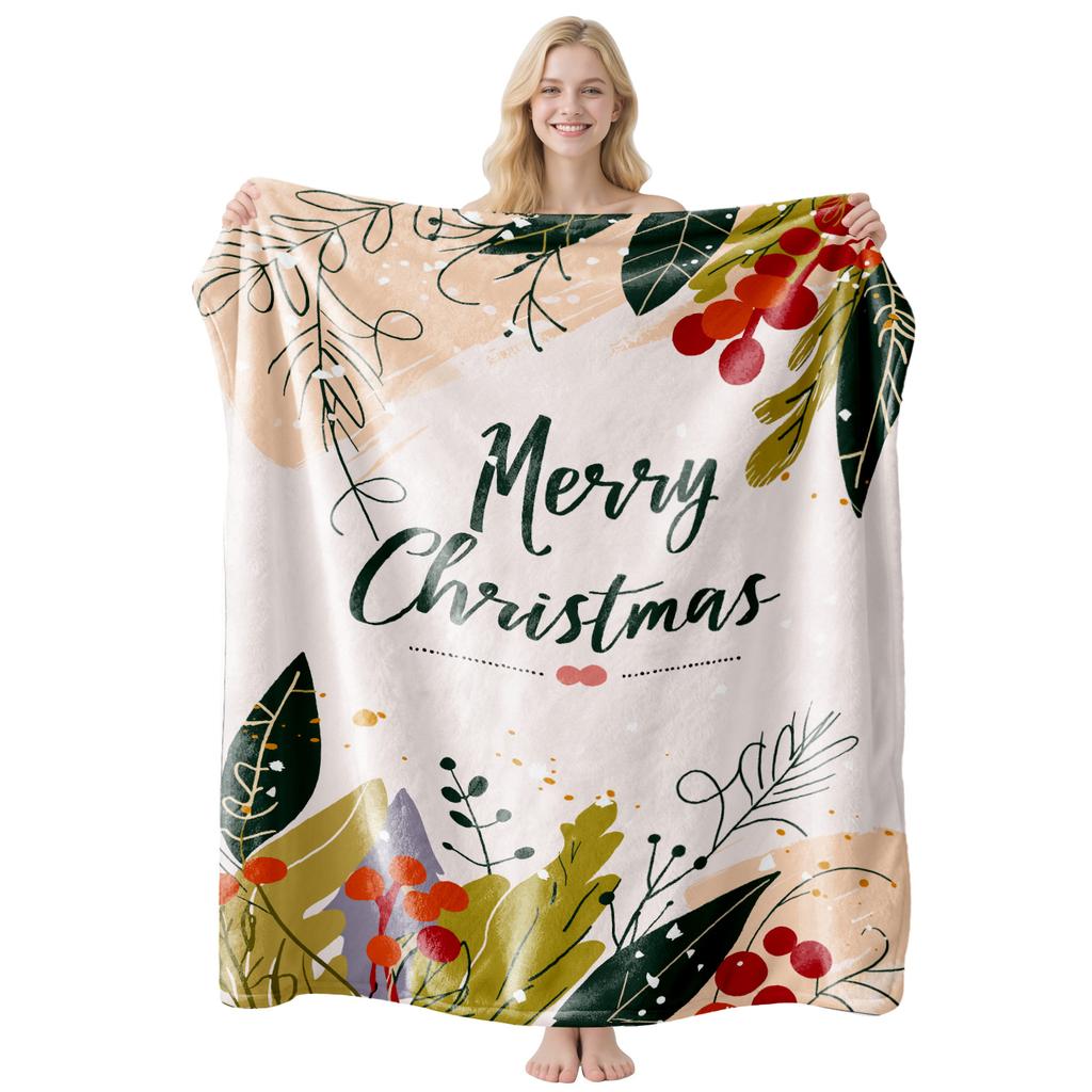 2026 Christmas flannel blanket is universal for all seasons