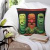 Garden Of Tikis Tiki Mask Square Pillowcase Pillow Cover Cushion Zip Decorative Comfort Throw Pillow for Home Living Room