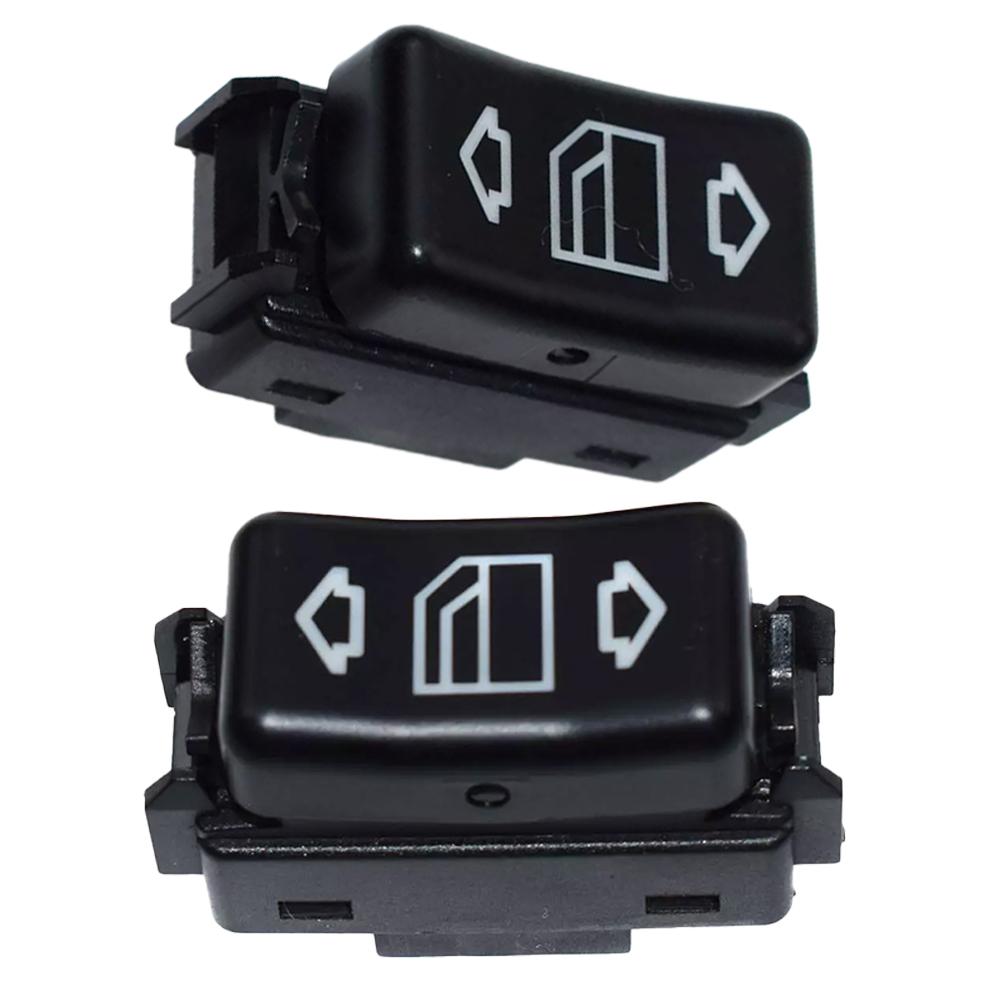 

2Pcs Window Control Switch Button Replace 1248204510 1248204610 Compatible with Mercedes W124 W126 W201