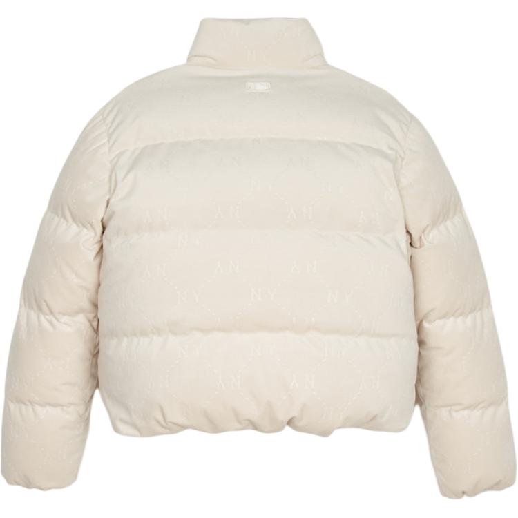 New MLB New York Yankees Down Jacket Women's Ecru 3FDJM1046-50CRD