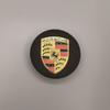 Porsche Radnabenkappen Abzeichen Emblem - 76mm - Schwarz 4 Stück
