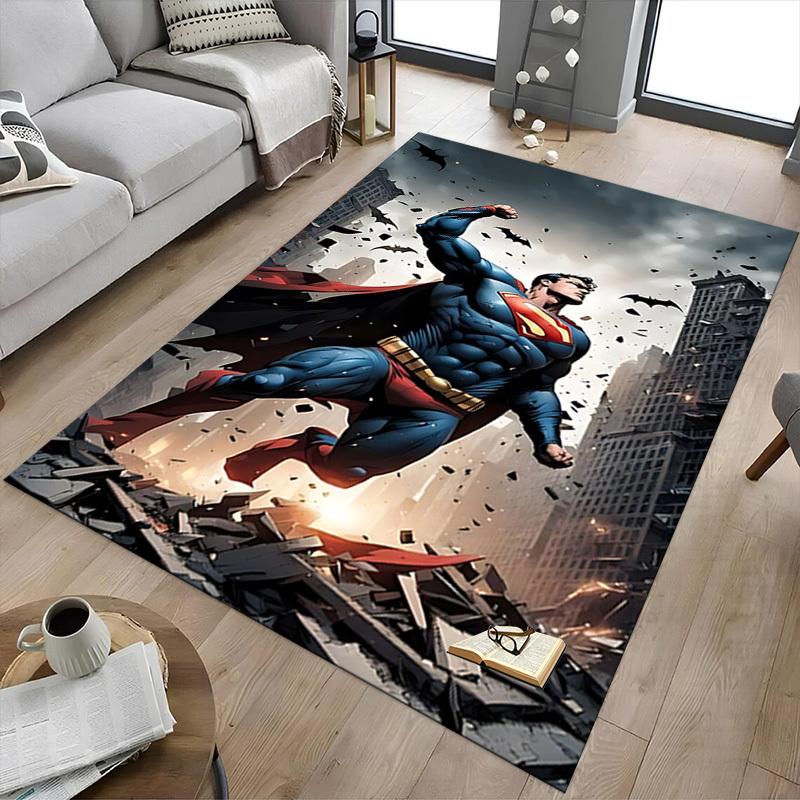 1pc Superman, Cityscape Carpet, for Home & Office Decor, Desk Chair Carpet, Festive GiftL1423