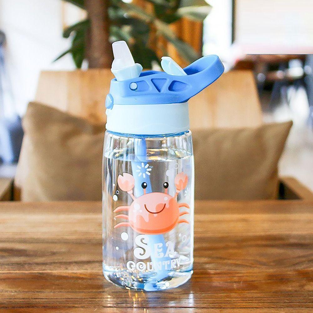 with Flip Straw Water Sippy Cups Leakproof Drinking Cup Sports Bottles  for Student Outdoor Sports