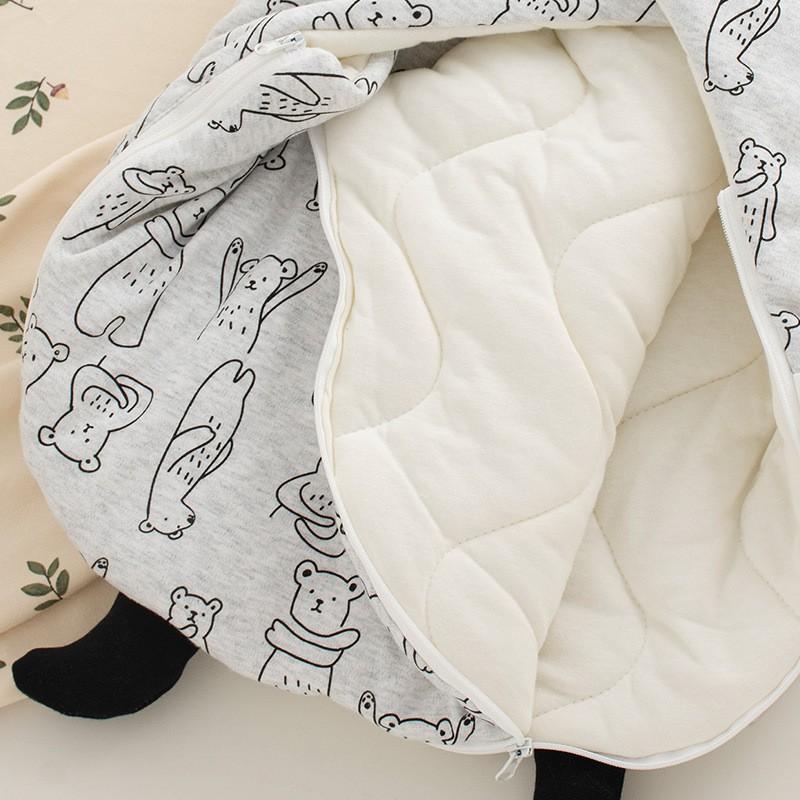 Infant Swaddle Sleep Sack With Cotton Padding Newborns 0-12 Months Winter Warm Security Wrap