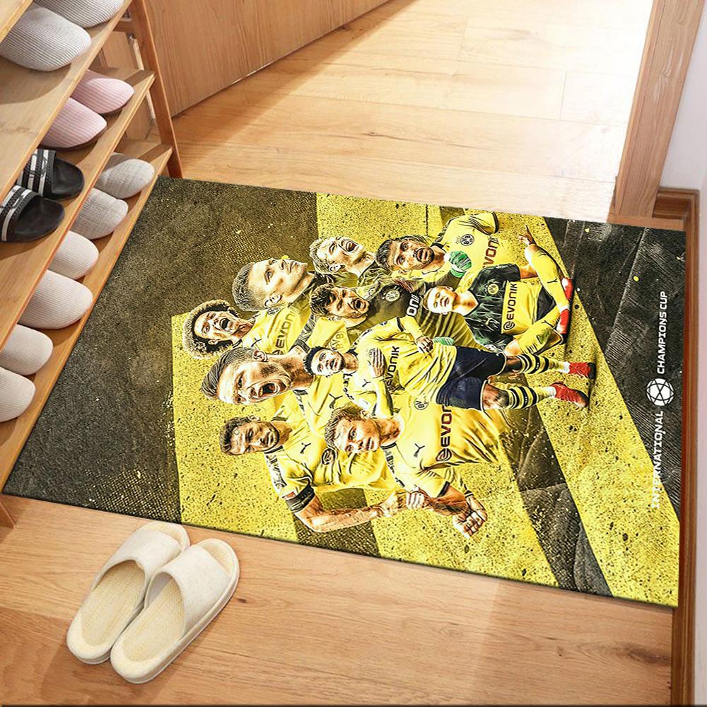 Borussia Dortmund Carpet Suitable For Hallway Game Room Balcony Bedrooms Antislip Rug Decorate Offices Perfect Gift For Valentine'S Wedding Birthday