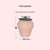 Hand-Painted Strawberry Ceramic Tea Can Ornament for Home Decor and Photography