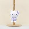 Plush Cute Leopard Print Cat Keychain Soft Toy Doll Bag Charm For Kids