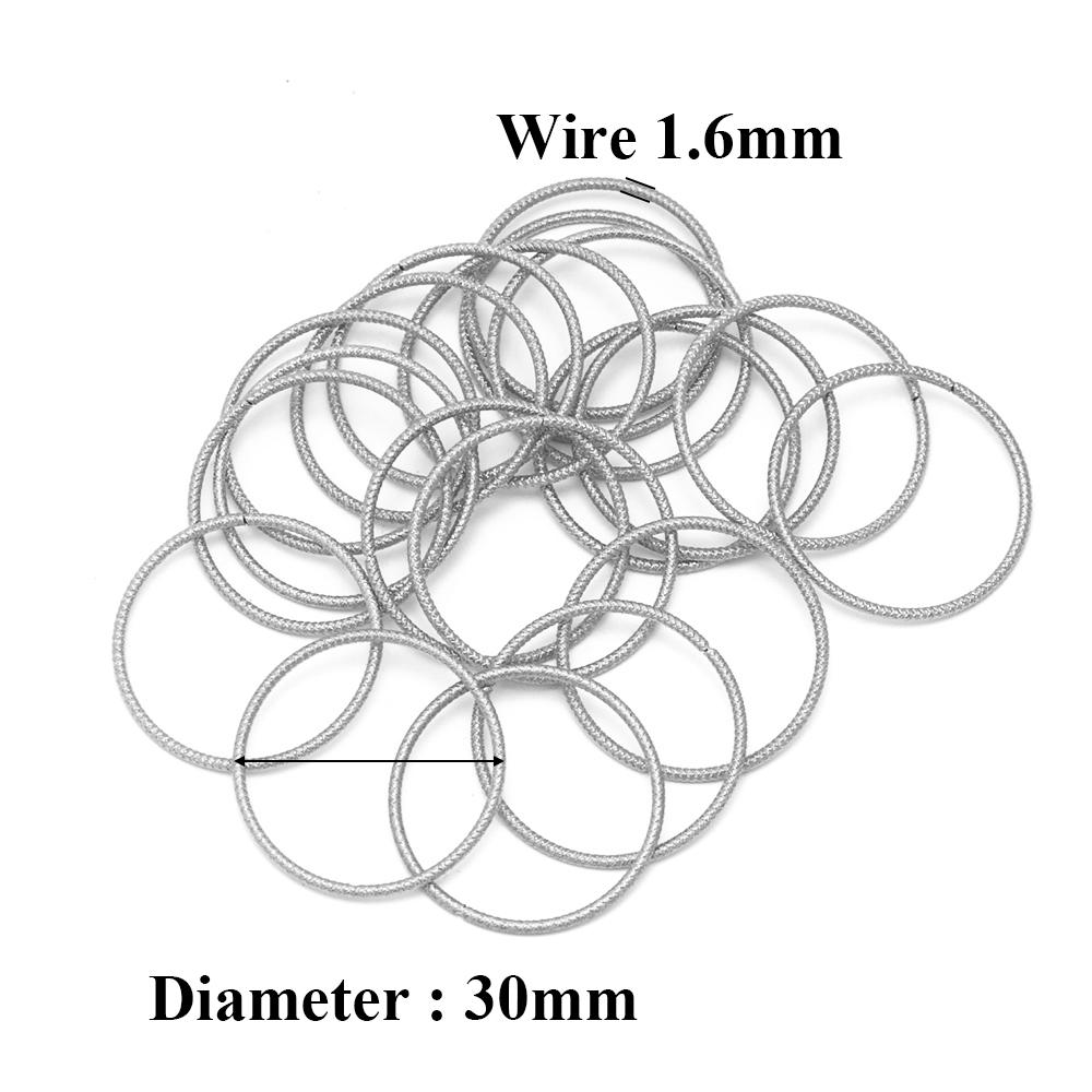 10pcs Stainless Steel Gold Earrings Rings Spiral Round Twisted Big Circle Ear Wire Hoops Pendant Connectors DIY Jewelry Findings