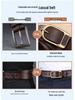 Men's Retro Genuine Leather Belt - Pin Buckle Cowhide Waist Belt for Business and Casual Wear, Suitable for Middle-Aged and Young Men.