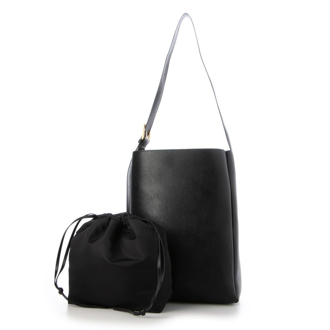 

Kashkash Asymmetrical Buckle Hobo Bag 10-00-01920 Women s Black