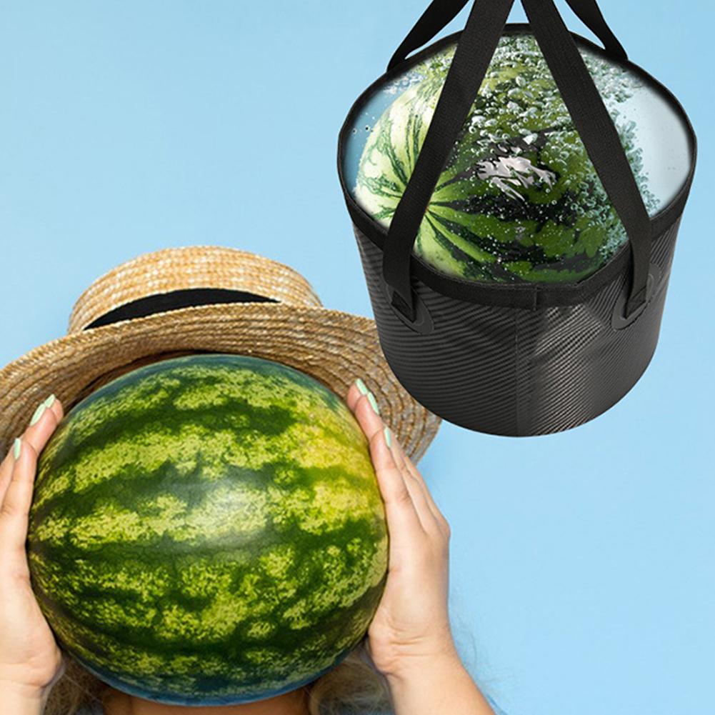 20L Water Storage Bag Waterproof Fishing Folding Bucket Multifunction Camping Bucket Bag Lightweight for Outdoor Camping