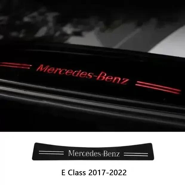 1pcs Car LOGO Accessories Brake Light Projection Board Sticker Emblem Decals For Mercedes benz AMG A C E Class W204 W203 W205 FD1