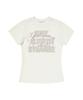 Garter Gallery 3S Script Crop T-Shirts_White