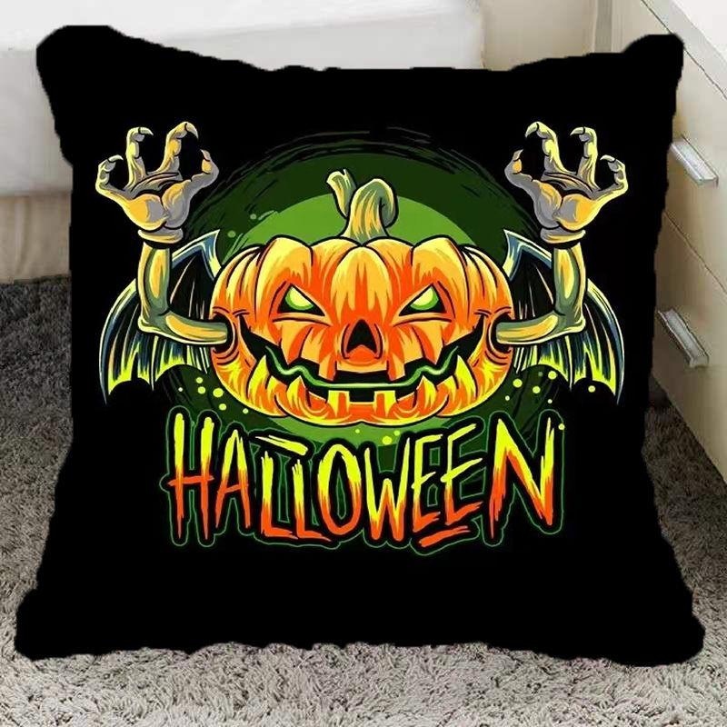 Halloween Pillow Pumpkin Funny Two-Dimensional Animation Pillow Emoticon Pack Party Party Boy and Girl School Day Gift