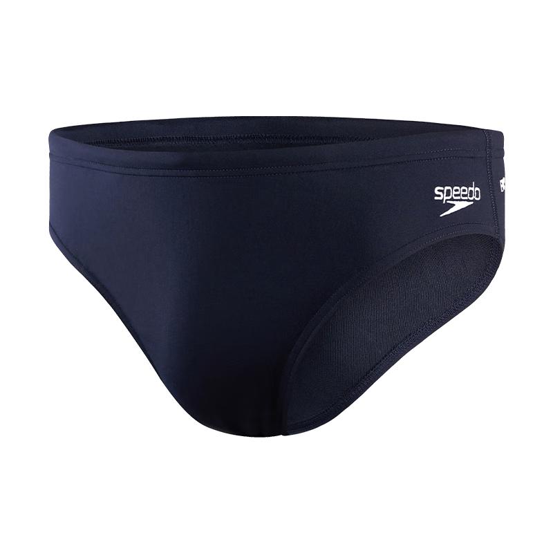 Мужские однотонные плавки Speedo из экологически чистых материалов S чёрный