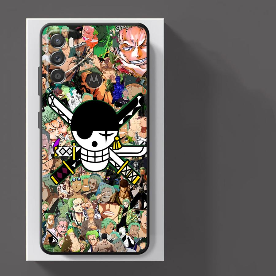 Cartoon One Piece Collage Zoro Case for Motorola Moto G52 G60 G51 G73 G32 G50 G72 G60s G53 G30 Edge 20 Pro 30 Lite G71 G22