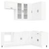 Kitchen Unit PORTO 8 Pcs White Engineered Wood