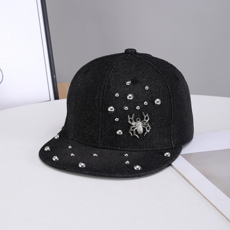 Pentagram Point Diamond Cowboy Hat Retro Washed Baseball Cap Diamond Cowboy Cap Couple Sunshade Baseball Cap Cotton