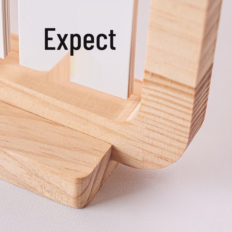 Creative Wooden Flip Calendar: Desktop Ornament & Photo Prop