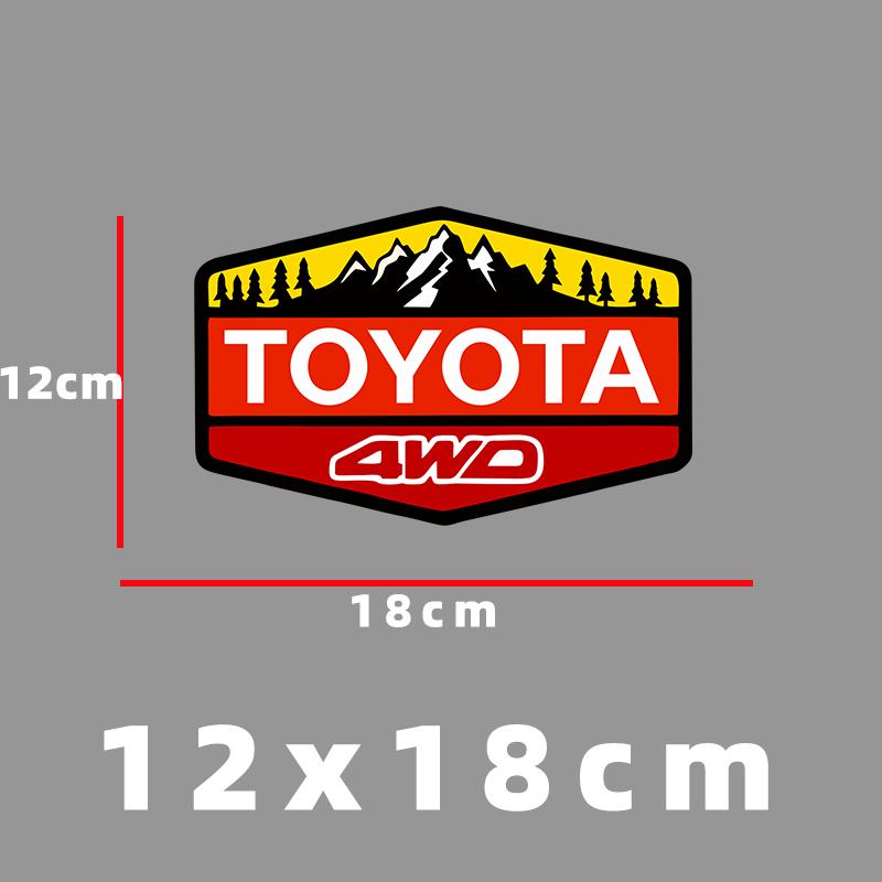 

Applicable to Toyota TOYOTA car sticker 4WD Land Cruiser Prado body glass tank 400 300 decorative modified sticker