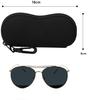 Sunglasses Soft Case Ultralight Neoprene Zipper Glasses Boxs With Belt Clip Eyewear Glasses Storage Bag Portable Black Eye Case