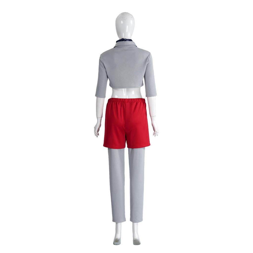 Stranger Things 5 Small Eleven cos clothes Small Eleven short sweater set TV character performance clothes