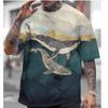 Men's T-shirt short-sleeved tops Japanese style Ukiyo-e clothing