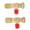 2pcs Liquid Safety Valve R410A R22 Air Conditioning Refrigerant 1/4 "Safety Adapter