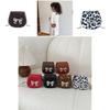 Trendy Mini Shoulder Bag For Kids With Stylish Leopard Print And Elegant Bow Design