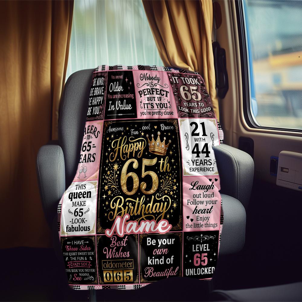 Birthday Wishes Rv Customize Your Name Blanket Soft Cozy Lightweight Allseason Multipurpose Blanket For Travel Camping Picnics Sofas Rvs Beds Living