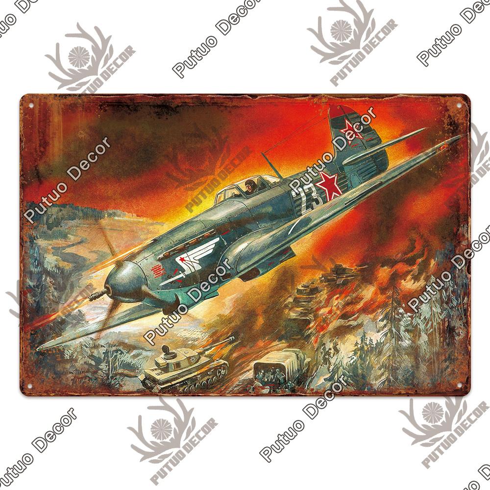 Dekor Das Flugzeug Vintage Blechschild Metallschild Dekorative Plakette Wanddeko Man Cave Raum Zuhause Club Schild