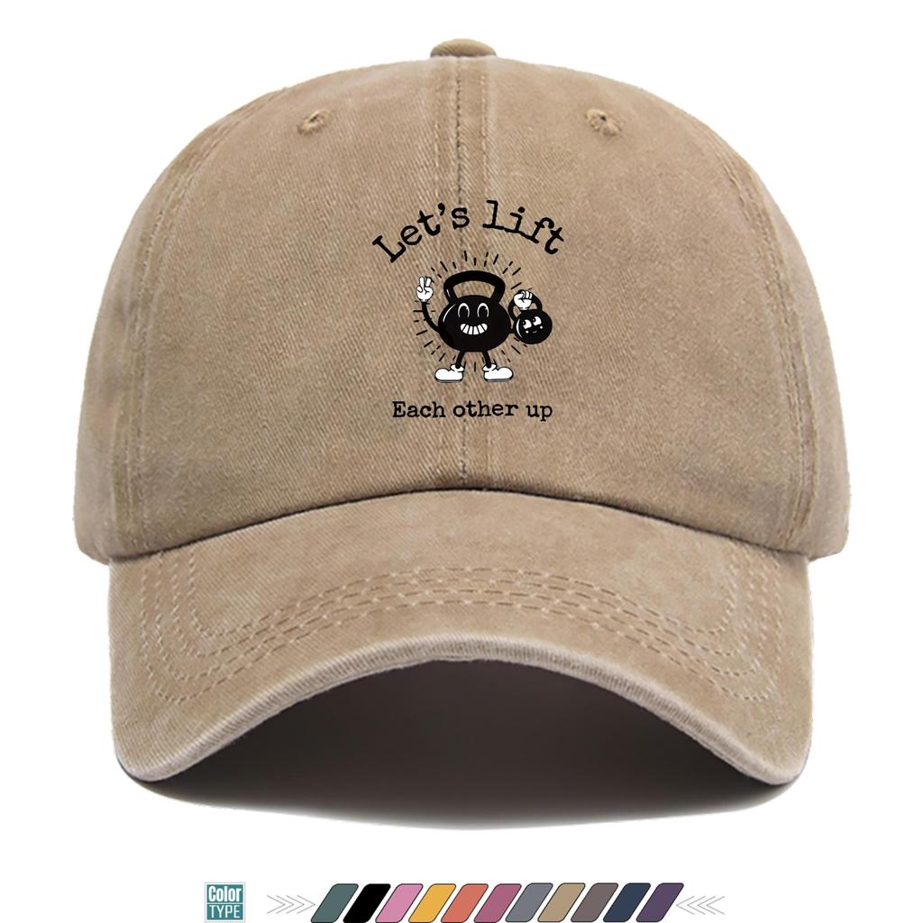 pc pcs American Vintage Trucker Hat with Lets Lift Each Other Up Lettering  Unisex Breathable QuickDry Cap Suitable for O