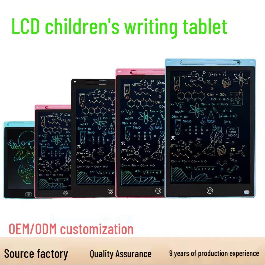 Children's LCD Vertical & Horizontal Writing Tablet - Drawing & Writing Board with European Standard Qualification.