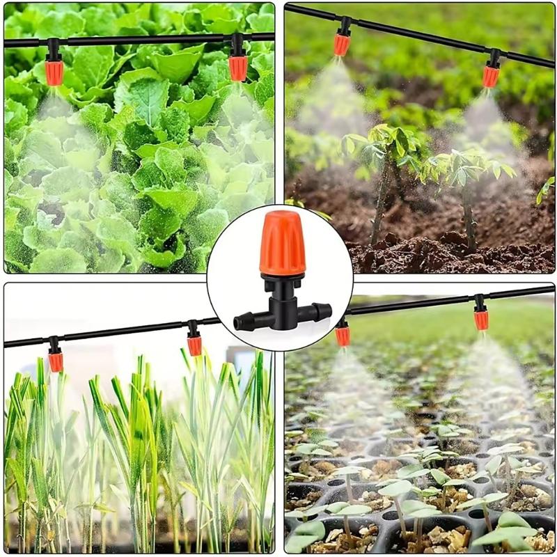 Adjustable Angled Garden Sprinkler Set Drip Irrigation System Heat Resistant For Efficient Watering In Yard And Lawns