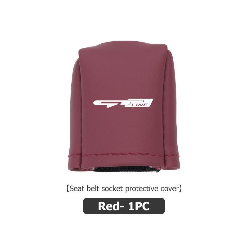 For KIA Universal Car Logo Seat Belt Buckle Protect Cover Anti Scratch Accessories Cerato Proceed Venga Stonic Picanto Sorento zqdtx40 vngk1