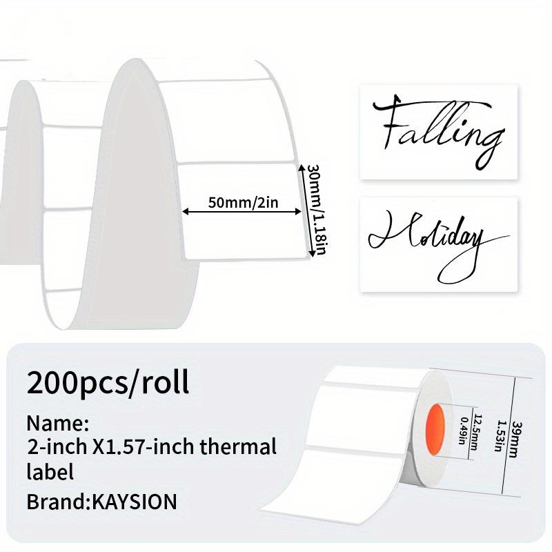 

50mm X 30mm 9 Rolls/Set New Thermal Label Printer Sticker Self-Adhesive Color Laser Thermal Paper