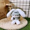 Plush Keychain Doll Kawaii Backpack Pendant Detailed Craftsmanship Rabbit Plush Pendant  Bag Charm