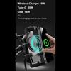 Wireless Charger Motorcycle Phone Holder 15W for 16-32mm Handlebar
