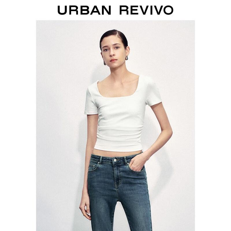 UR Women's Pleated Back Short Sleeve T-shirt