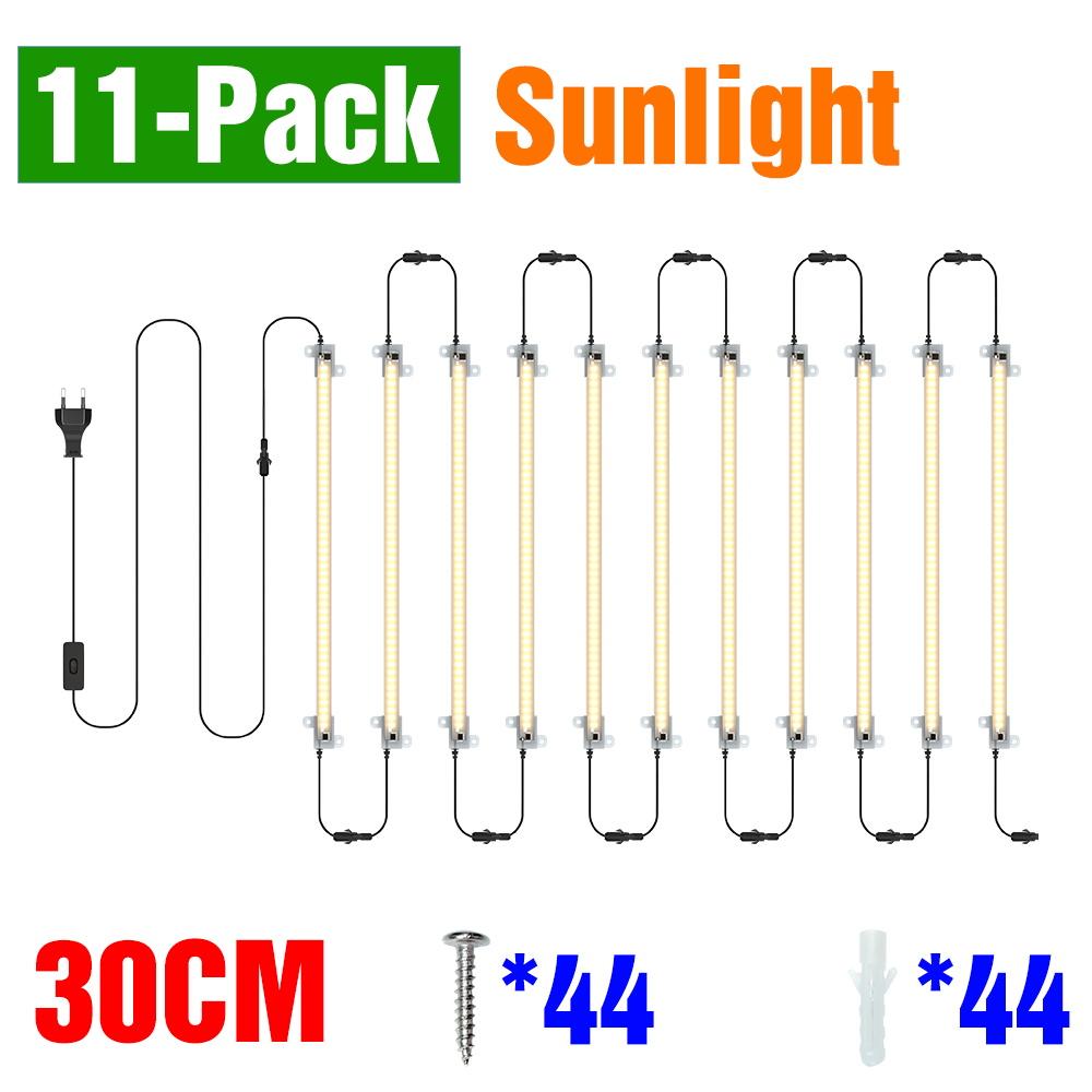 LED Plant Grow Lights Full Spectrum Indoor Hydroponics Seed Flower Vegetables Growth Box Cultivation Lamp EU plug 30/50CM AC220V