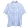 Brooks Brothers Polo à manches courtes à motif bordure L Bleu clair Femme Occasion
