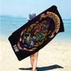 Personalized Hufflepuff Pride Crest Beach Towel Microfiber Beach Towel Thin Absorbent for Beach Swimming Yoga Bath Sports. 0910376