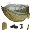 Portátil com Toldo de Sol Material de Nylon Cama de Camping Simples Dupla para Caminhadas Viagens Piquenique Camping